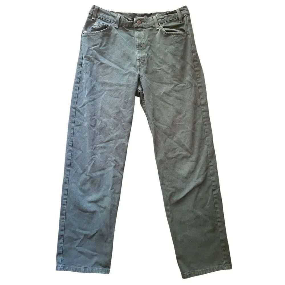 Vintage Levi's Jeans Men's 36 Green 555 90s Orange Tab Relaxed Straight Leg